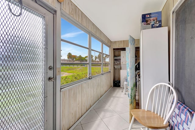 view of sunroom