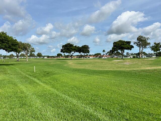 view of home's community with a yard