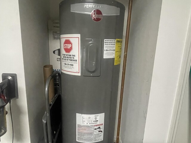 utilities featuring electric water heater
