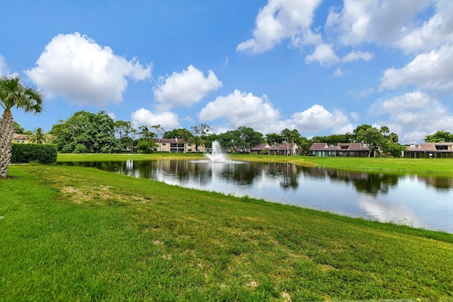 view of water feature