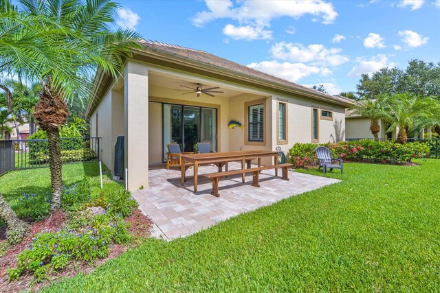 single story home with a front lawn and a garage