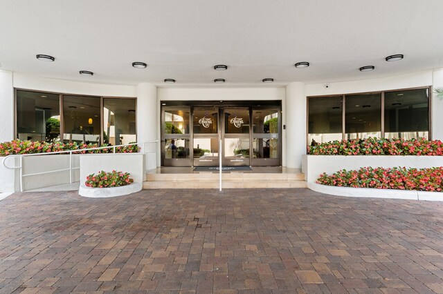 entrance to property with french doors