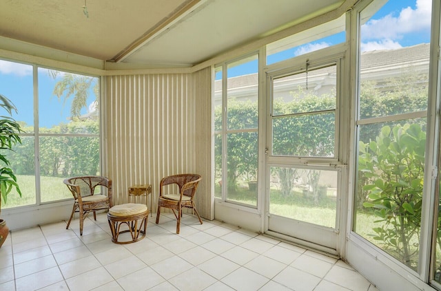 view of sunroom