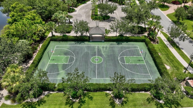 view of basketball court