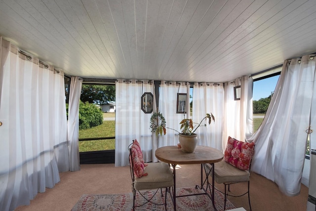 view of sunroom