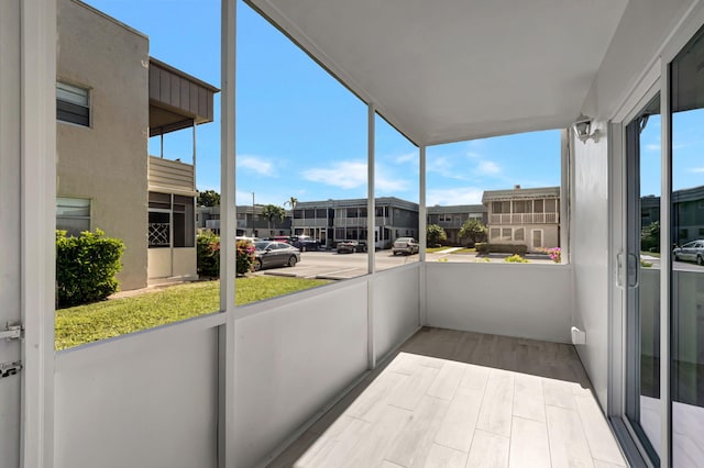 balcony featuring a residential view