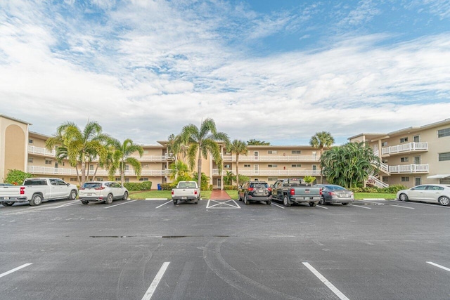 view of uncovered parking lot