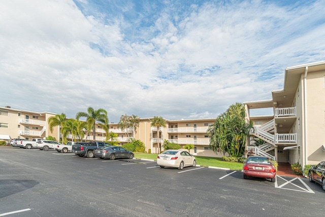 view of parking / parking lot