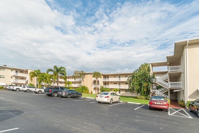 view of uncovered parking lot