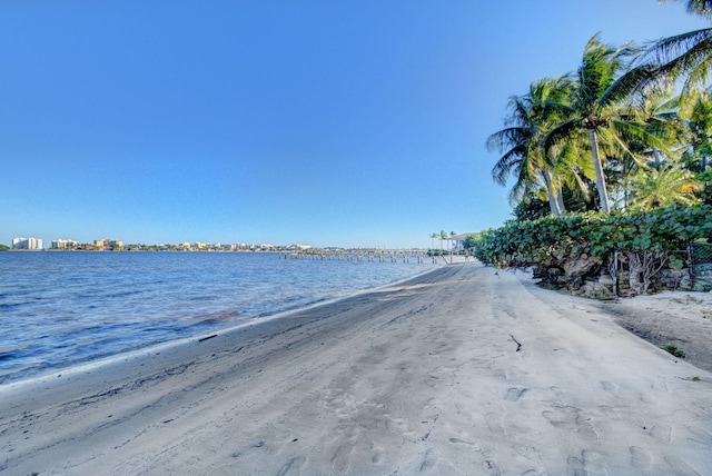 water view featuring a view of the beach