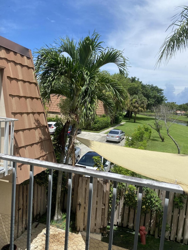 view of balcony