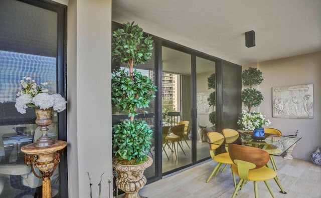 interior space featuring french doors