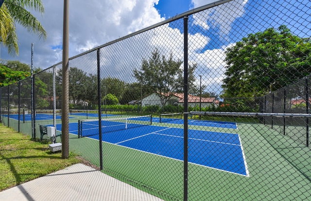 view of sport court