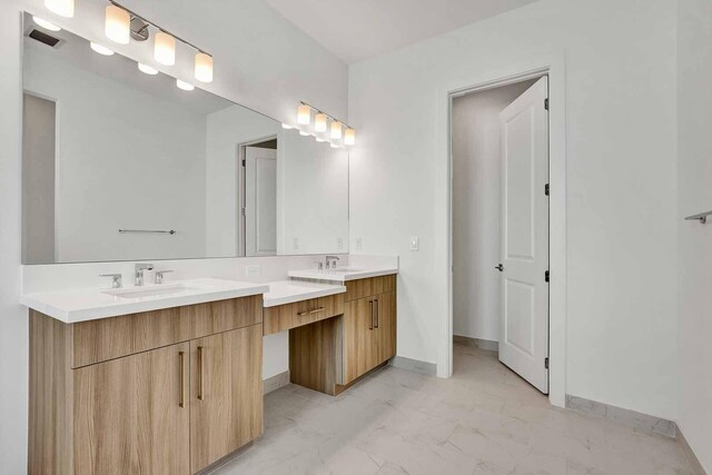 bathroom with vanity