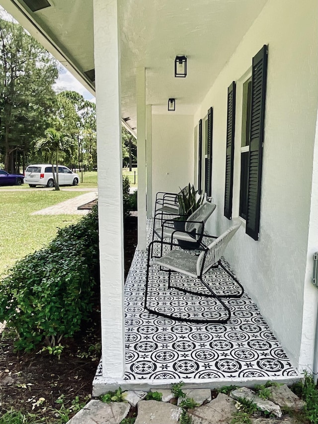 view of patio / terrace featuring a porch