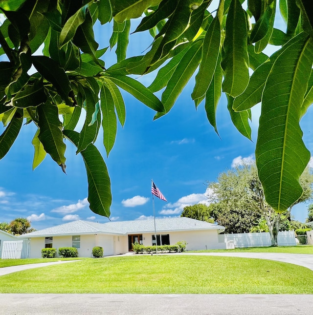 exterior space featuring a yard