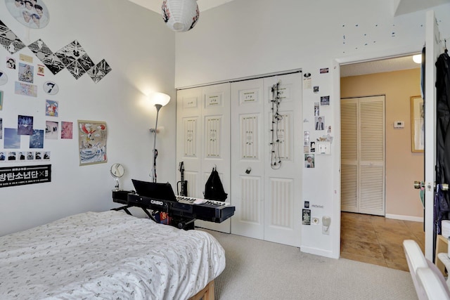 view of tiled bedroom