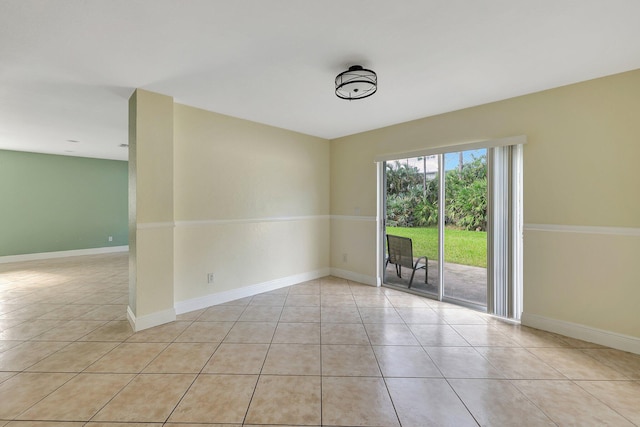 view of tiled empty room