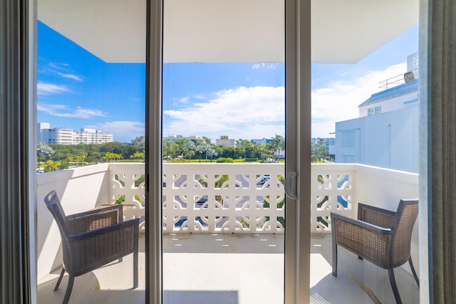 view of balcony