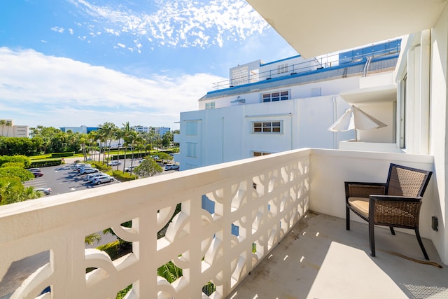 view of balcony