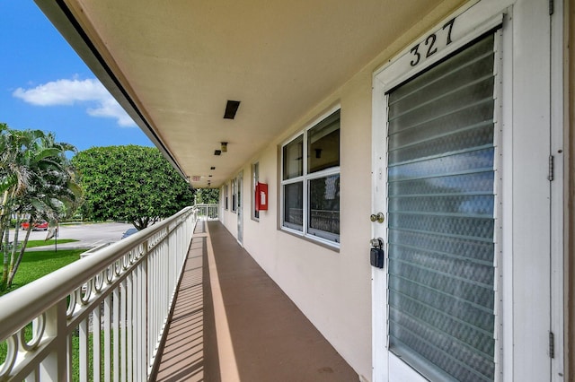 view of balcony