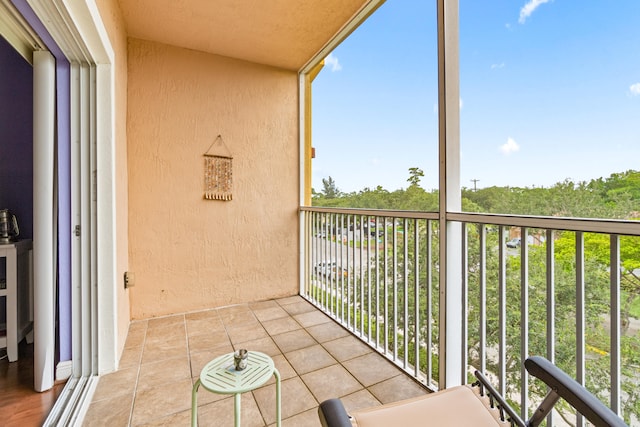 view of balcony