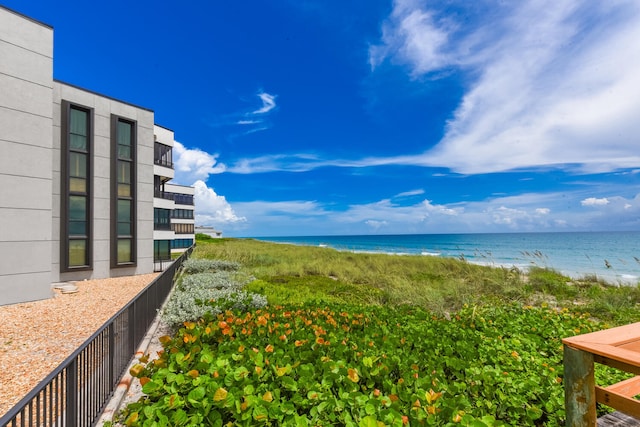 water view with a beach view