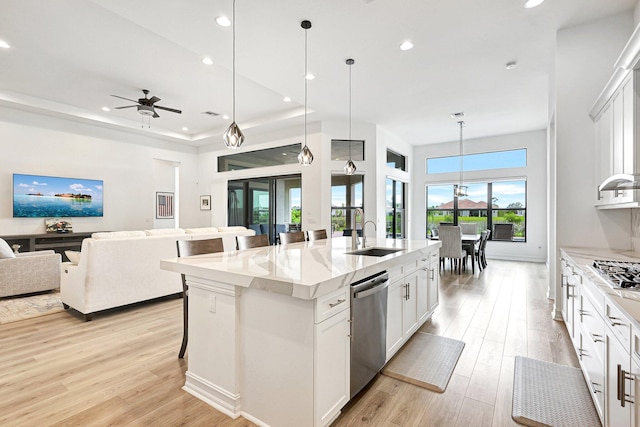 dining area featuring light hardwood / wood-style floors