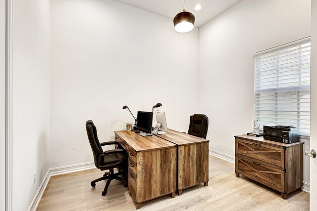 rec room with billiards and light hardwood / wood-style flooring