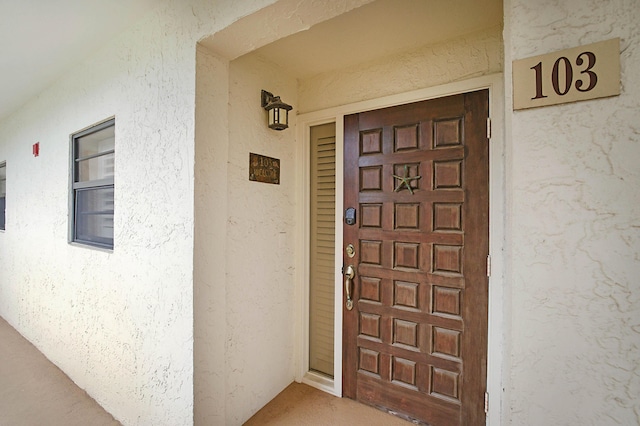 view of entrance to property