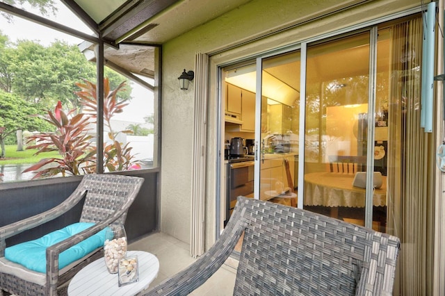 view of sunroom / solarium