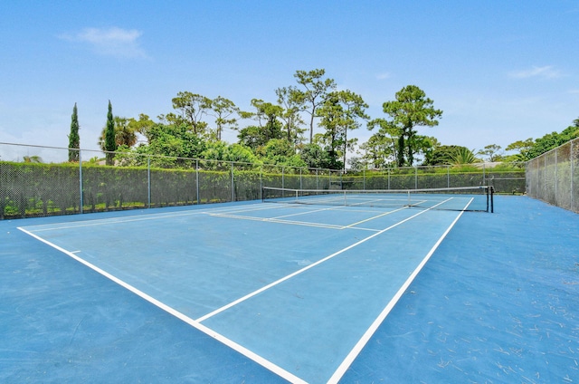 view of sport court