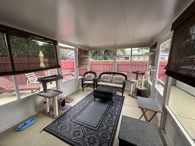 4634 Pine Grove Dr, Delray Beach, FL 33445 - sunroom featuring outdoor lounge area