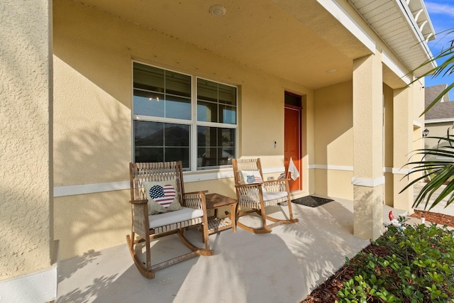 view of patio / terrace with a porch