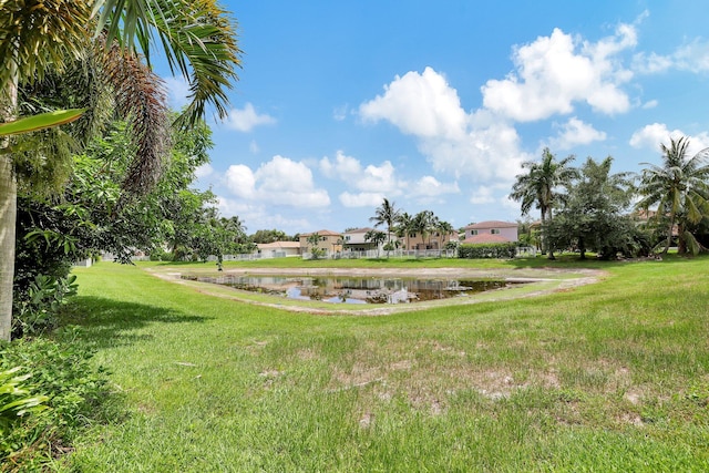 exterior space featuring a water view