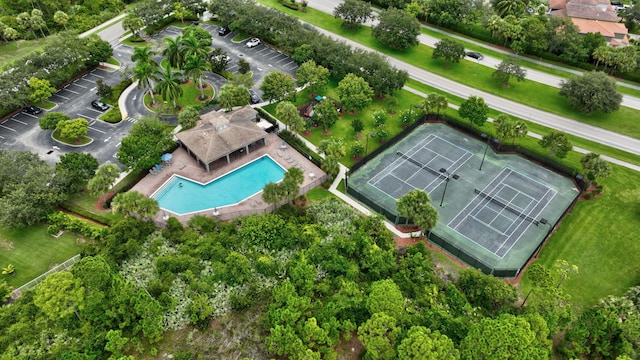 birds eye view of property