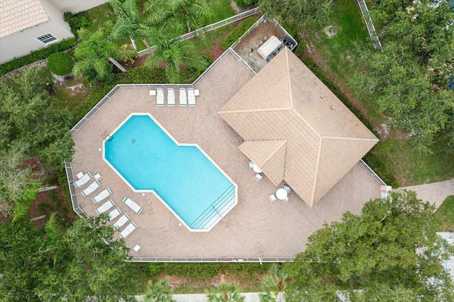 birds eye view of property