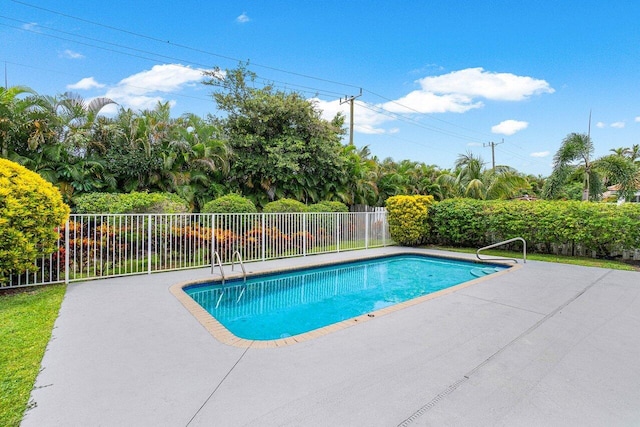 view of pool with a patio area