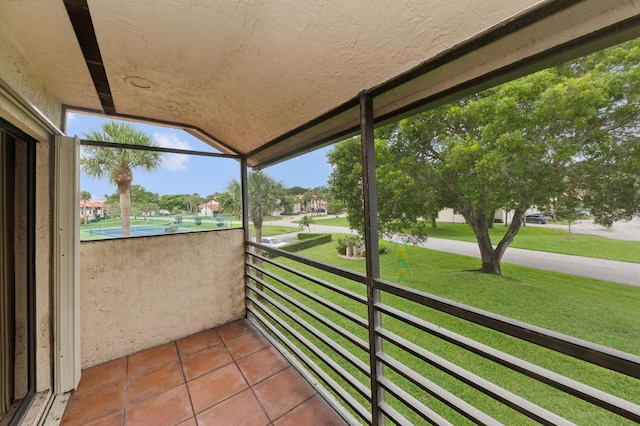 view of balcony