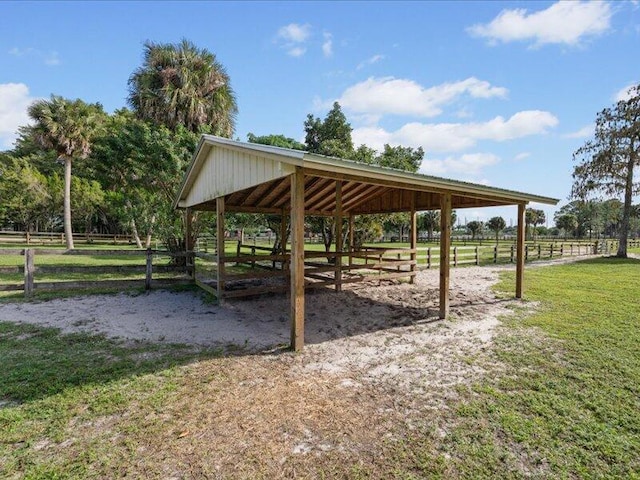 surrounding community with an outbuilding