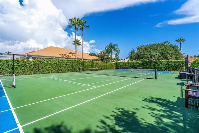 view of tennis court