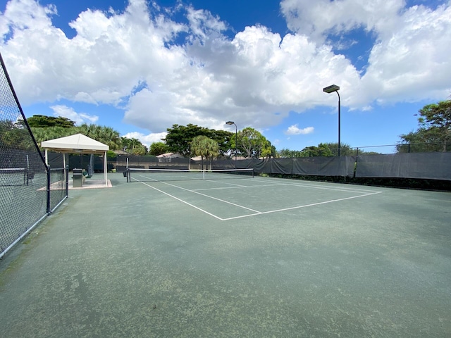 view of tennis court