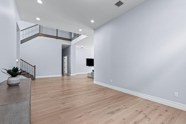 living room featuring light hardwood / wood-style flooring