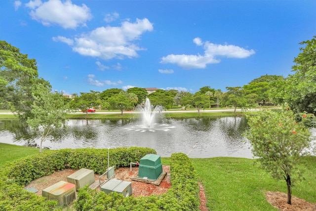 view of water feature