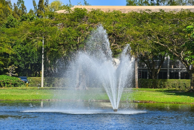 view of property's community with a water view