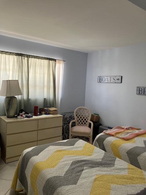 view of tiled bedroom