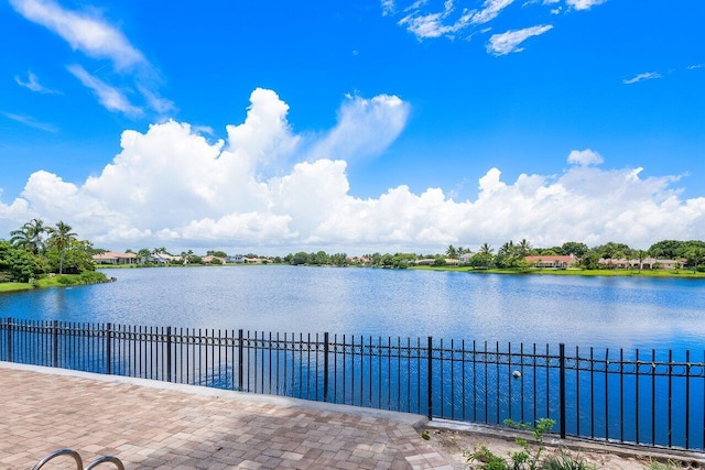 view of water feature