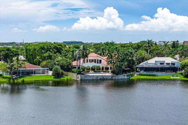 view of water feature