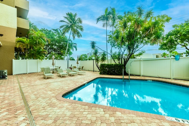 view of pool with a patio