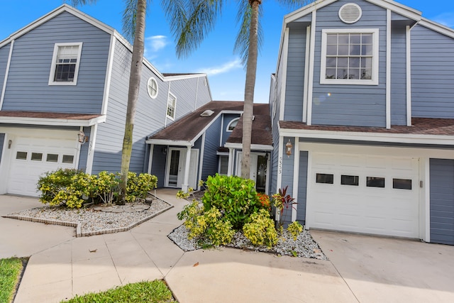 view of front of house featuring a garage